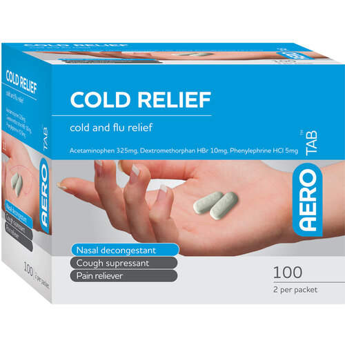 AEROTAB™ Cold Relief Tablets 100/box