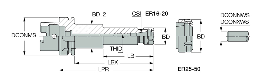 HSK A100 ER32X160