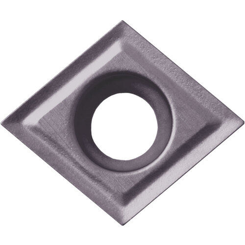 CCGT 325013 MF PR1225, 0.002″ Corner Radius, 5/32″ Thick, 3/8″ Inscribed Circle, MEGACOAT, Diamond, Turning Indexable Insert