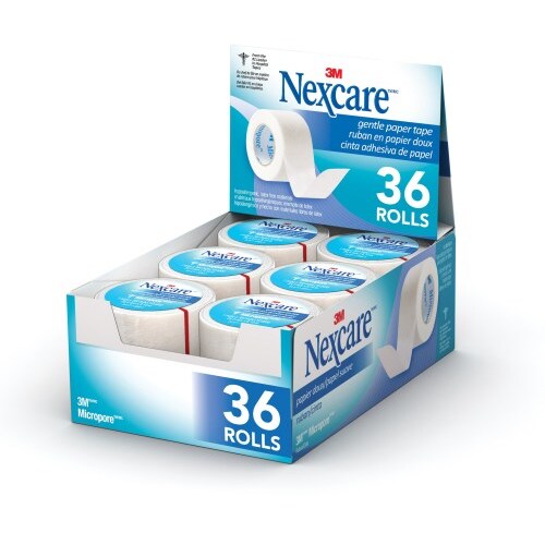 Nexcare Micropore Paper First Aid Tape 530-P1/2 1″ × 10 yds Wrapped