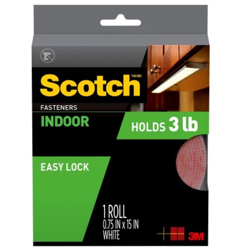 Scotch Indoor Fasteners RF4760 3/4 in × 15 ft (19 0 mm × 4 57 m) White
1 Set of Strips