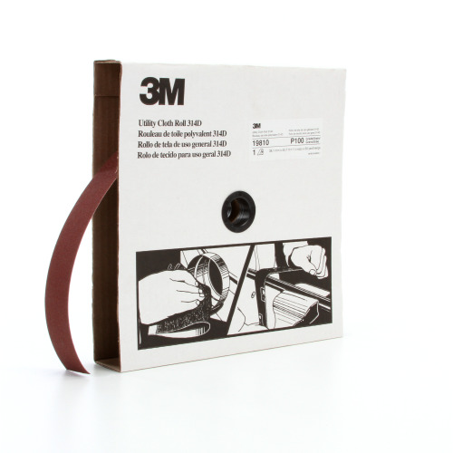 ‎3M Utility Cloth Roll 314D P100 J-weight 1-1/2″ × 50 yd