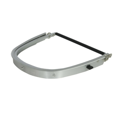 North by Honeywell Faceshield Bracket, For Use With: Protective Caps and Front Mounted Hard Hats, Aluminum, Silver