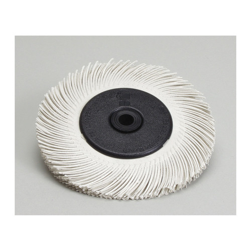 Scotch-Brite 7000021285 Curved Replacement Disc, 6 in Dia Brush, 1 in W Face, 1 in Arbor Hole, 120 Grit, Fine Grade, Ceramic Fill