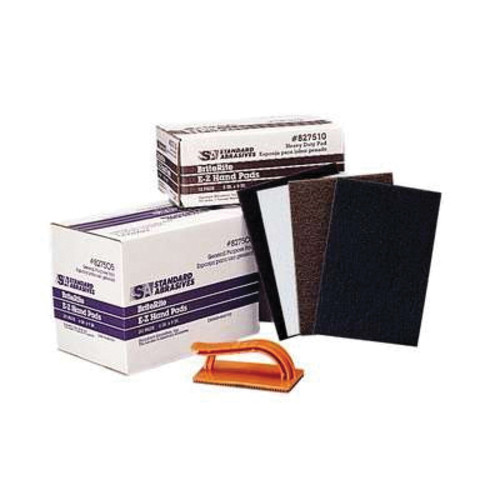 Standard Abrasives 7000121836 827525 Pad, 9 in L, 6 in W W/Dia, Super Fine Grade, Nepheline Syenite Abrasive